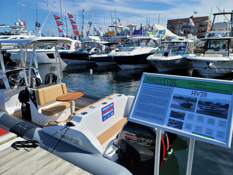 HYFOIL Marine Receives Best Overall New Powerboat and more at 2023 Newport International Boat Show