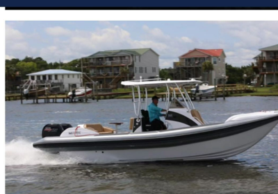 HYFOIL DEMOS NEWLY REDESIGNED 28' AT 2023 ANNAPOLIS POWERBOAT SHOW