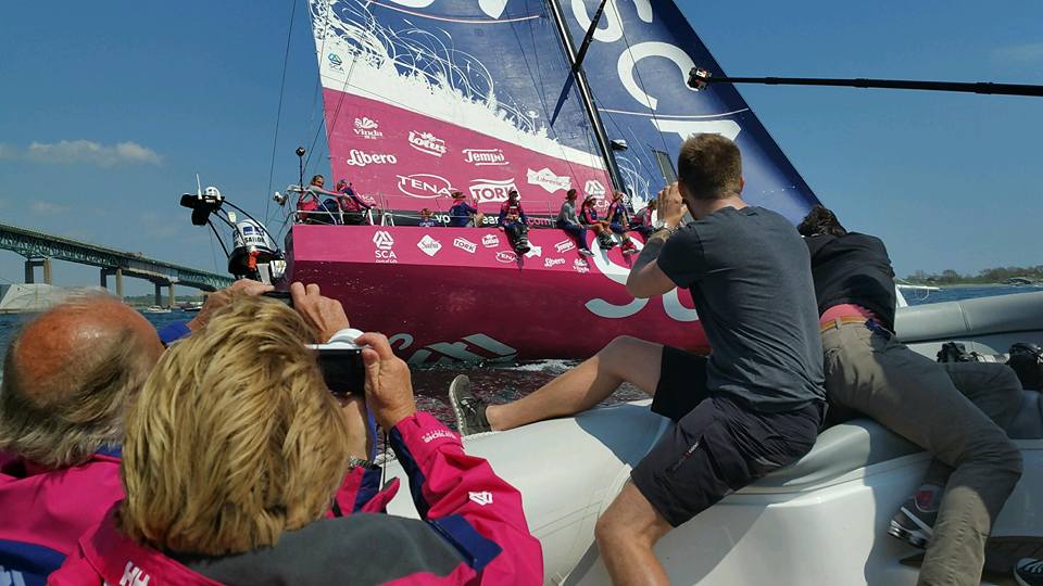 HYFOIL Marine Enhances Media Coverage at 2015 Volvo Ocean Race Newport Stopover with Duo of 28' Boats